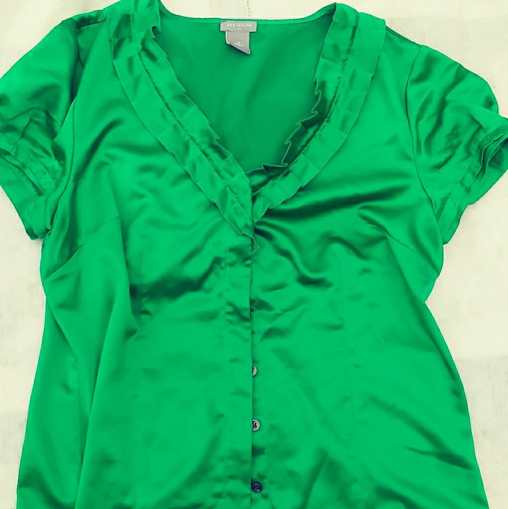 Ann Taylor ruffle blouse